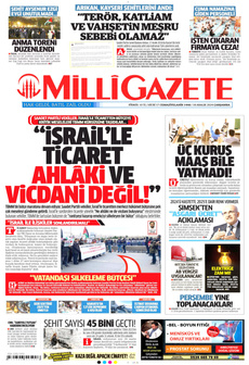 MİLLİ GAZETE 18 Aralık 2024 Gazete Manşeti Küçük