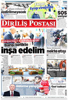 DİRİLİŞ POSTASI 20 Aralık 2024 Gazete Manşeti Küçük