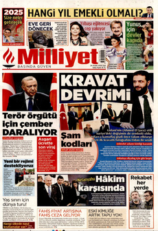 MİLLİYET 24 Aralık 2024 Gazete Manşeti Küçük