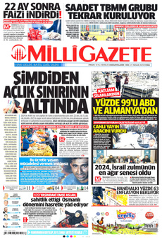 MİLLİ GAZETE 27 Aralık 2024 Gazete Manşeti Küçük