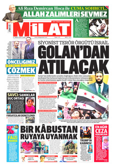 MİLAT 27 Aralık 2024 Gazete Manşeti Küçük