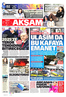 AKŞAM 28 Aralık 2024 Gazete Manşeti Küçük