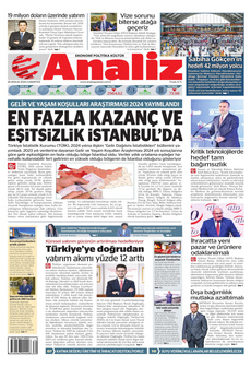 ANALİZ 28 Aralık 2024 Gazete Manşeti Küçük