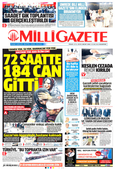 MİLLİ GAZETE 6 Ocak 2025 Gazete Manşeti Küçük