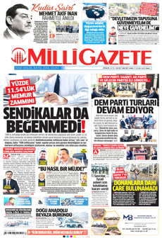 MİLLİ GAZETE 7 Ocak 2025 Gazete Manşeti Küçük