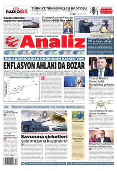 ANALİZ 8 Ocak 2025 Gazete Manşeti Küçük